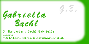 gabriella bachl business card